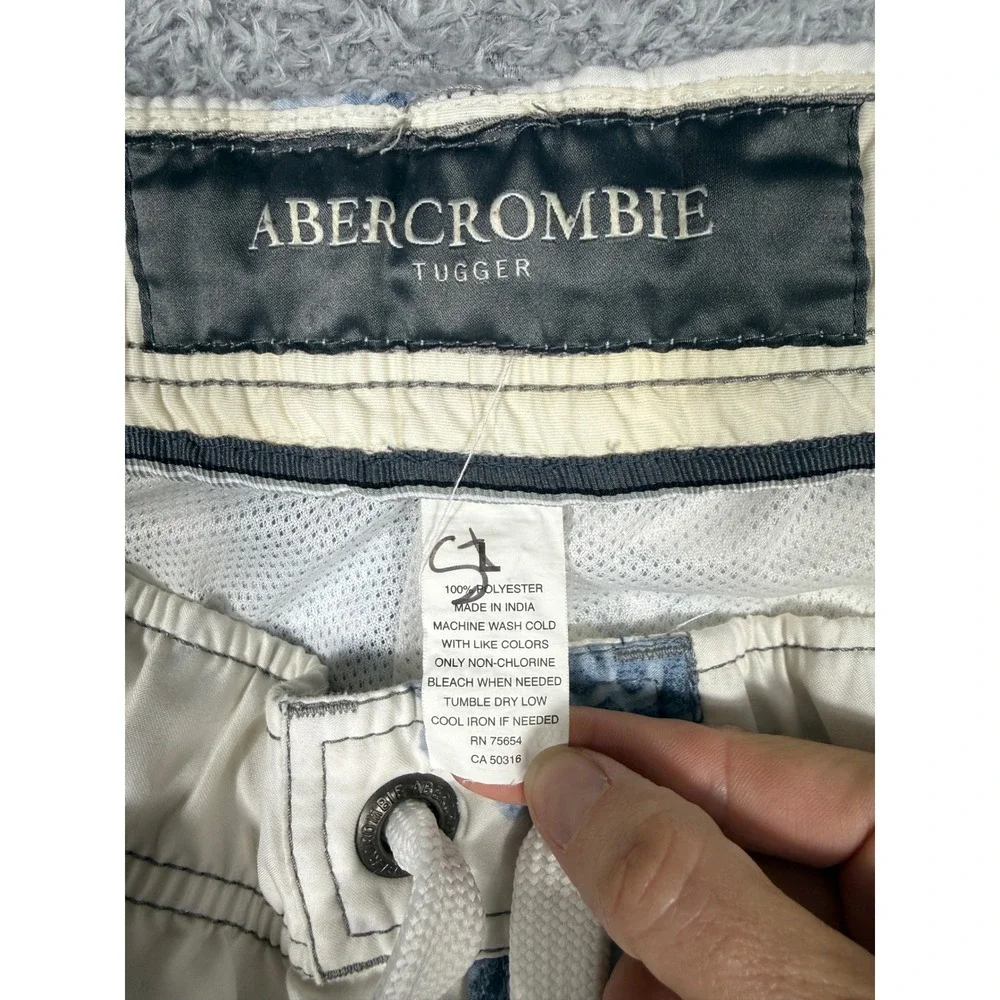 Abercrombie & Fitch Y2K Board Shorts Mens Large Floral Cargo Swim Trunks Tugger